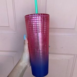 Purple and Pink Starbucks Cup